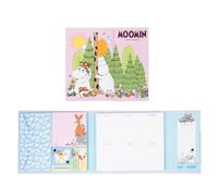 Grupo Erik Bloc de notas Adhesivas Moomin - 6 tamaños diferentes notas adhesivas bonitas + Planificador semanal │ Posee Cierre Mágnetico: Papeleria bonita y material escolar oficina, licencia oficial