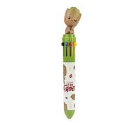 Grupo Erik Bolígrafo Multicolor Marvel Groot - Bolígrafo 10 colores en 1 - Bolígrafo retráctil - Bolígrafos bonitos - Bolígrafo 3D ideal accesorio papelería Marvel - Regalos niño