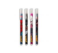 Grupo Erik Boligrafos Borrables Spiderman - Pack de 4 Boligrafos | de Gel de Colores: Negro, Rojo, Azul y Verde, Material Escolar y Papeleria Oficial, Marvel Legends