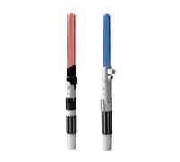 Erik Bolígrafos Star Wars Sable láser-2 de metal, luz roja y azul, tinta negra, pilas y caja regalo