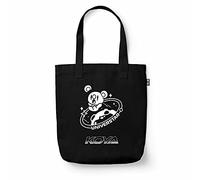 Grupo Erik Bolso tela BT21 - Tote bag - Bolsa compra pegable - Bolso Koya Negro - Bolsa tela - Tote bag tela - Accesorios BT21 - Producto con licencia oficial