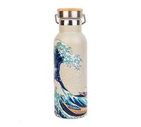 Erik Botella térmica Hokusai – acero inoxidable, doble pared, Ola de Kanagawa, Frío/Caliente, 500 ml