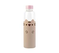 Grupo Erik Botella agua cristal niña Pusheen - Botella cristal 500ml : Botella agua niños Kawaii | Botella termica 500ml - Botellas de agua con funda protectora