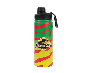Grupo Erik Botella agua Jurassic Park - Botella agua acero inoxidable | para gimnasio Termica, Cantimplora, Termo agua, Water bottle con asa, tapon hermético y Aislamiento Doble pared Frio/Calor