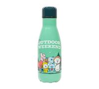 Grupo Erik Botella agua niños BT21 - Botella agua acero inoxidable niños Termica para Colegio 260 ml | Cantimplora infantil con tapón hermético y Aislamiento Doble pared Frio/Calor