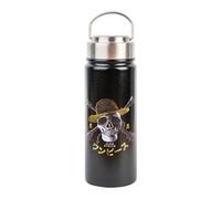 Botella One Piece manga - Botella agua 550ml: Cantimplora de Acero inoxidable | One Piece Merchandising Regalos para Fans del Manga y Anime | Tapon Hermetico, Asa y Aislamiento Doble pared Frio/Calor