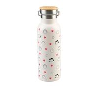 Erik Botella de agua Snoopy – Acero inoxidable térmica 500 ml con asa, doble pared, mujer