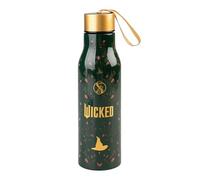 Grupo Erik Botella de agua acero inoxidable Wicked - Botella termica 500ml negra para mujer con Asa y tapón hermético | Water bottle con Aislamiento Doble pared Frio/Calor | Regalo original mujer