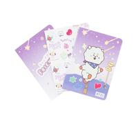 Grupo Erik Libretas A6 BT21 The Journey RJ : Pack de Cuadernos pequeños, 3 formatos : Punteado + Hojas blancas + Lineas (Tapas Blandas, 64 págs cada uno)