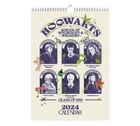 Grupo Erik Calendario 2024 A3 Harry Potter - Calendario 2024 pared A3 con ilustraciones - Calendario Harry Potter 2024 - Calendario pared 2024, CPA324010, Beige