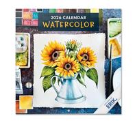 Grupo Erik Calendario 2026 pared Acuarela - Almanaque pared 2026 : Planificador mensual Con espacio para Anotar, Ilustraciones y Fácil de colgar (30x30cm)