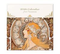 Grupo Erik Calendario 2026 pared Art Nouveau - Almanaque pared 2026 : Planificador mensual Con espacio para Anotar, Ilustraciones y Fácil de colgar (30x30cm)