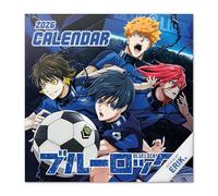 Grupo Erik Calendario 2026 pared Blue Lock - Almanaque pared 2026 Anime : Planificador mensual Con espacio para Anotar, Ilustraciones y Fácil de colgar (30x30cm)