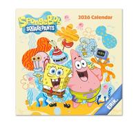 Grupo Erik Calendario 2026 pared Bob Esponja - Almanaque pared 2026 : Planificador mensual Con espacio para Anotar, Ilustraciones y Fácil de colgar (30x30cm)