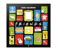 Grupo Erik Calendario 2026 pared Friends - Almanaque pared 2026 : Planificador mensual Con espacio para Anotar, Ilustraciones y Fácil de colgar (30x30cm)
