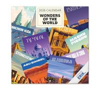 Grupo Erik Calendario 2026 pared Maravillas del mundo - Almanaque pared 2026 : Planificador mensual Con espacio para Anotar, Ilustraciones y Fácil de colgar (30x30cm)