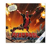 Grupo Erik Calendario 2026 pared Marvel Deadpool - Almanaque pared 2026 : Planificador mensual Con espacio para Anotar, Ilustraciones y Fácil de colgar (30x30cm)
