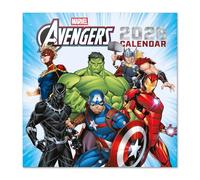 Grupo Erik Calendario 2026 pared Marvel Los Vengadores - Almanaque pared 2026 : Planificador mensual Con espacio para Anotar, Ilustraciones y Fácil de colgar (30x30cm)