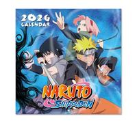 Grupo Erik Calendario 2026 pared Naruto - Almanaque pared 2026 : Planificador mensual Con espacio para Anotar, Ilustraciones y Fácil de colgar (30x30cm)