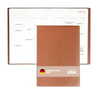 Grupo Erik Calendario 2026, planificador de libros, planificador A4, planificador de negocios, color marrón, 21 x 29,7 cm, calendario anual 2026, A4 en alemán