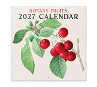 Grupo Erik Calendario 2027 Pared Botánica Frutas - Almanaque 2027 30x30cm | Planificador Mensual, 12 Ilustraciones, Póster Incluido, Sobre Protector