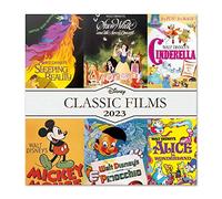 Grupo Erik, Calendario Disney Classic Films 2023, Calendario 2023 pared con certificado FSC, Calendario mensual, 30x30 cm, Películas clásicas, Producto con licencia oficial, CP23006