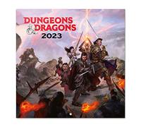 Grupo Erik, Calendario Dragones y Mazmorras 2023, Calendario 2023 pared con certificado FSC, Calendario mensual, 30x30 cm, Producto con licencia oficial, CP23044