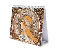 Grupo Erik, Calendario escritorio Deluxe Alphonse Mucha 2023, Calendario 2023 sobremesa con certificado FSC, Licencia oficial, CS23032