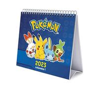 Grupo Erik, Calendario escritorio Deluxe Pokemon 2023, Calendario 2023 sobremesa con certificado FSC, Calendario Pokemon 2023, Producto con licencia oficial, CS23034