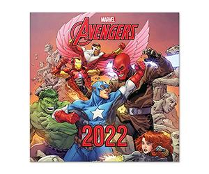Grupo Erik Calendario Los Vengadores 2022 incluye póster de regalo - Calendario Marvel - Calendario 2022 pared │ Calendario anual 2022 pared - Calendario mensual - Producto con licencia oficial