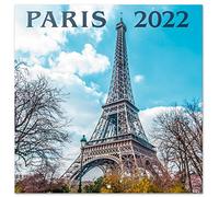 Grupo Erik Calendario Paris 2022 - Calendario 2022 pared - Calendario pared │ Calendario 2022 - Calendario mensual - Producto con licencia oficial