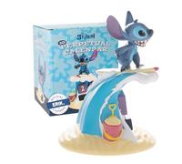 Grupo Erik Calendario perpetuo 3D Stitch Surfer - Calendario 3D Disney - Figuras Disney, decoración Stitch - Calendario sobremesa figura Stitch, Calendario perpetuo Stitch - Stitch regalos oficial