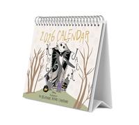 Grupo Erik Calendario sobremesa 2026 Disney Pesadilla antes de Navidad - Almanaque de mesa 2026 Con espacio para Anotar, Vista Mensual global, Ilustraciones y Base resistente (19,5 x 16,5cm)