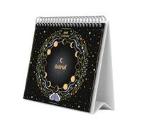 Grupo Erik Calendario sobremesa 2026 Astral - Almanaque de mesa 2026 Con espacio para Anotar, Vista Mensual global, Ilustraciones y Base resistente (19,5 x 16,5cm)