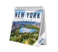 Grupo Erik Calendario sobremesa 2026 Nueva York - Almanaque de mesa 2026 Con espacio para Anotar, Vista Mensual global, Ilustraciones y Base resistente (19,5 x 16,5cm)