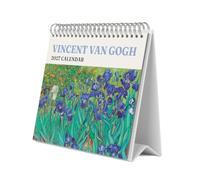 Grupo Erik Calendario Sobremesa 2027 Van Gogh - Calendario Mesa 19,5x16,5cm | Planificador Mensual, 12 Ilustraciones, 2 Formatos, Caja Protectora