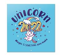 Grupo Erik, Calendario Unicornios 2022 incluye póster, Calendario 2022 pared, Calendario 12 meses, Calendario anual, Calendario de pared, Calendario mensual, Azul (CP22020), Azul