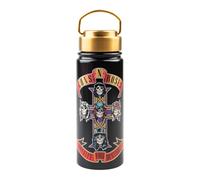 Cantimplora acero inoxidable Guns N Roses - Botella agua gimnasio Termica 550 ml | Water bottle Tapon Hermetico, Asa y Aislamiento Doble pared Frio/Calor | Regalos Merchandising Oficial