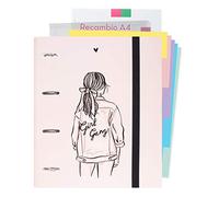 Grupo Erik - Carpeblock 4 anillas Ana Marín, A4 (26x32 cm) (CBK0074)