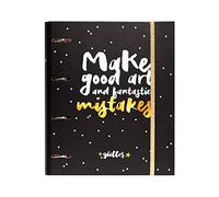 Grupo Erik Archivador 4 anillas Glitter Stars - Carpeta A4 anillas tapa dura | Material escolar y papeleria Vuelta al Cole