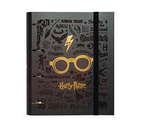 Grupo Erik Carpeta Anillas A4 Harry Potter - Archivador 4 Anillas de Tapa Dura y Banda Elastica | Harry Potter Regalos, Archivadores Escolares para Niños y Niñas