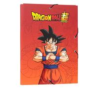Grupo Erik Carpeta solapas premium Dragon Ball - Carpeta A4 - Carpeta clasificadora escolar/Carpeta portafolios - Carpeta clasificadora cartón - Carpeta gomas A4 - Vuelta al cole material escolar