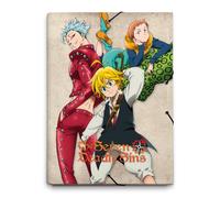 Grupo erik carpeta escolar a4 seven deadly sins - carpeta solapas de t