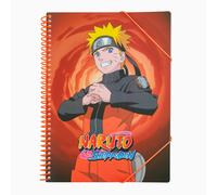 Erik Carpeta clasificadora Naruto Shippuden A4 – Plástico transparente, espiral, 30 fundas