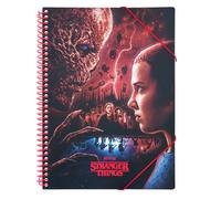 Grupo Erik Carpeta Fundas Plastico A4 Stranger Things Merchandising - Carpeta Clasificadora de Fundas con Espiral y Plastico A4 Transparente (30 fundas) | Carpetas Escolares para Niños y Niñas