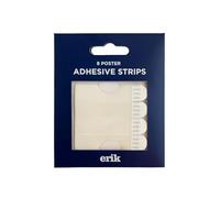 Grupo Erik Cinta Adhesiva Doble cara, Cuelga Fácil especial Posters pared, Tiras Adhesivas 8 unidades, Material escolar y papelería