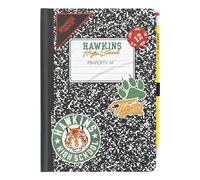 Grupo Erik Cuaderno A5 lineas Stranger Things con Lápiz - Journaling notebook A5 | Bloc de notas A5 - Cuadernos tapa dura con marcapáginas y pegatinas, 192 págs : Merchandising Stranger Things