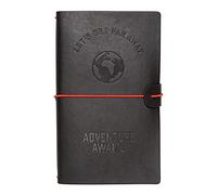 Erik Cuaderno de viaje Wanderlust – cuero sintético 19,6x12 cm – negro – Diario personal niño