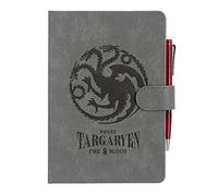 Grupo Erik Cuaderno Juego de Tronos Casa Targaryen con boligrafo - Cuaderno A5 Premium - Cuaderno hojas blancas - Cuaderno punteado - Libreta A5 hojas blancas / Cuaderno notas - Bloc de notas A5