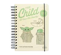 Grupo Erik Cuaderno Star Wars, The Mandalorian - Cuaderno A5 - Cuaderno punteado | Bullet Journal - Cuaderno de notas - Bloc de notas A5 - Licencia oficial